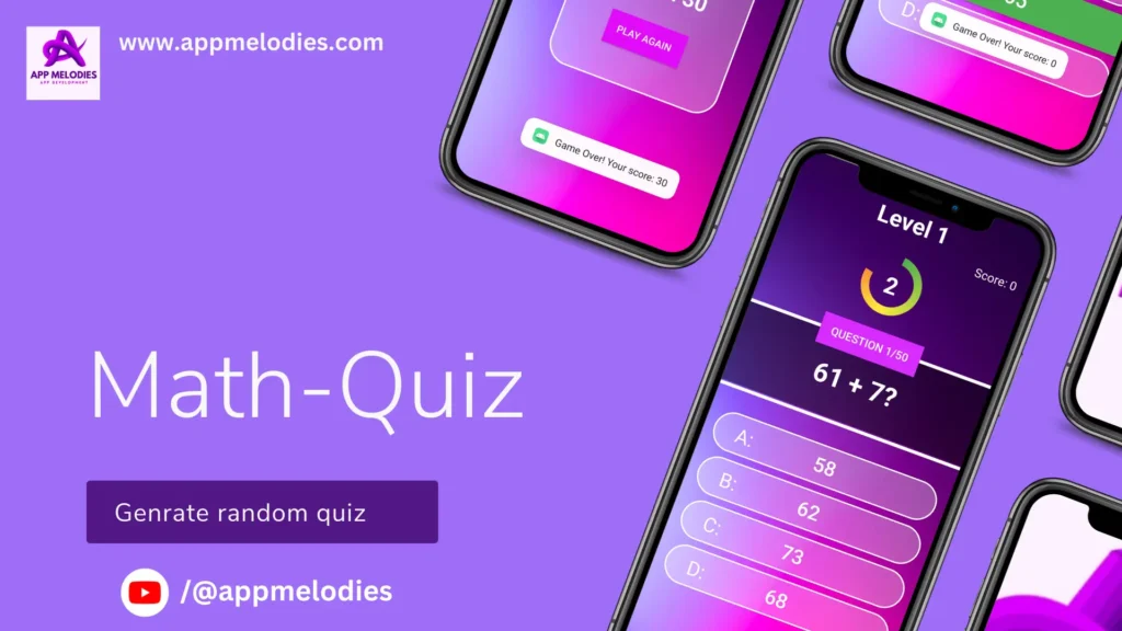 Math Quiz Game in Android Studio