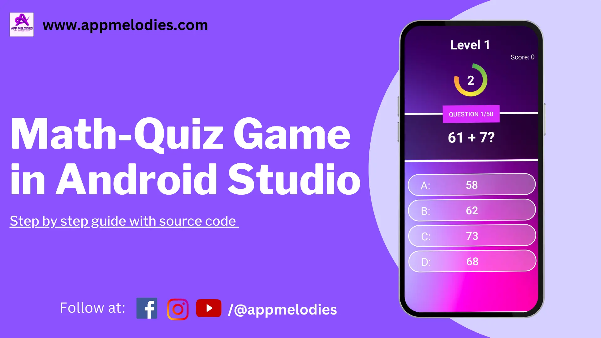 Build a Simple Math Quiz Game in Android Studio: 9 Easy Steps for Success!  - Appmelodies.com