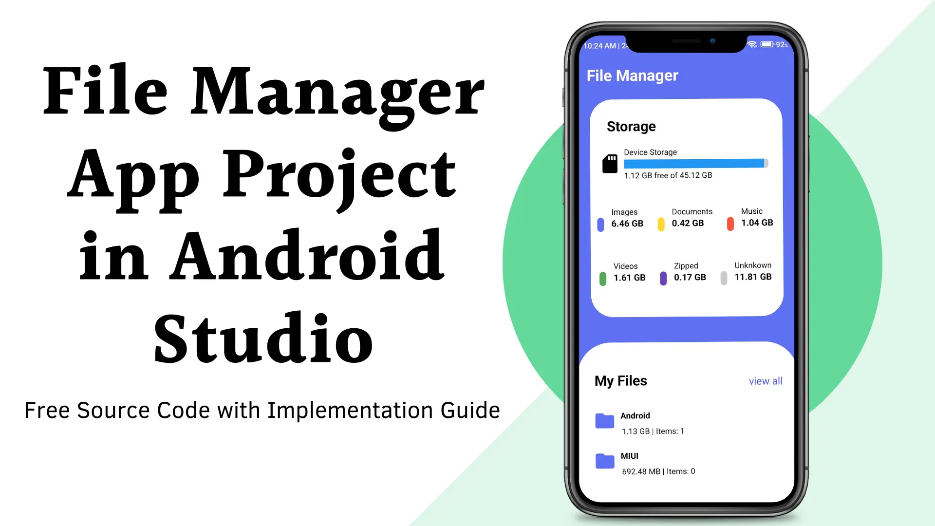 File Manager App in Android Studio