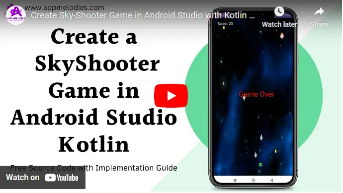 Sky-Shooting Game in Android Studio