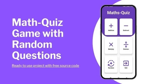 math quiz game source code