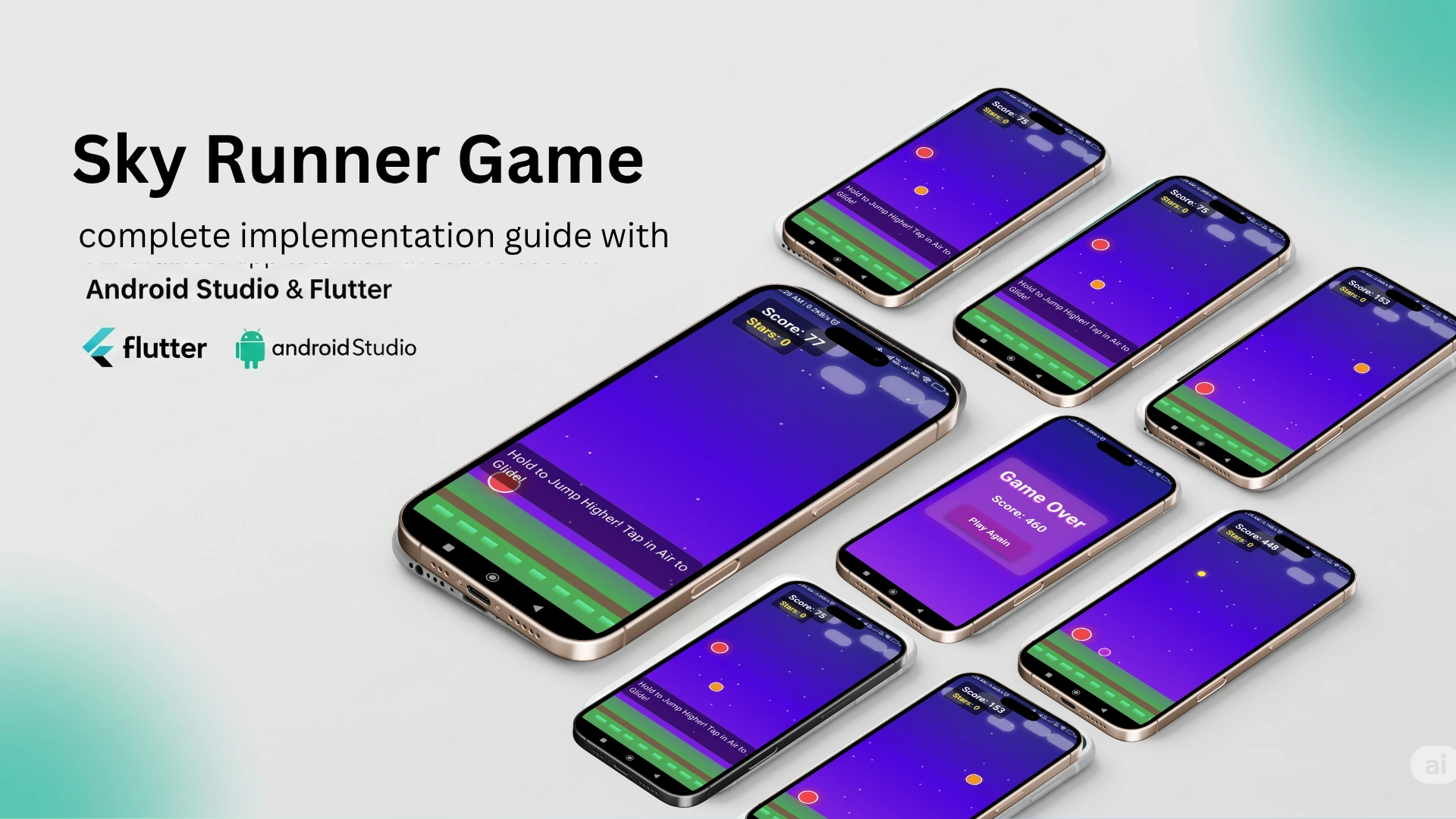 Flutter endless runner game